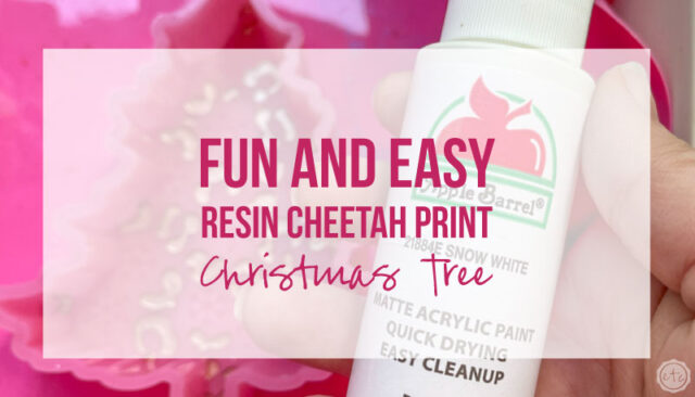Fun and Easy Resin Cheetah Print Christmas Tree