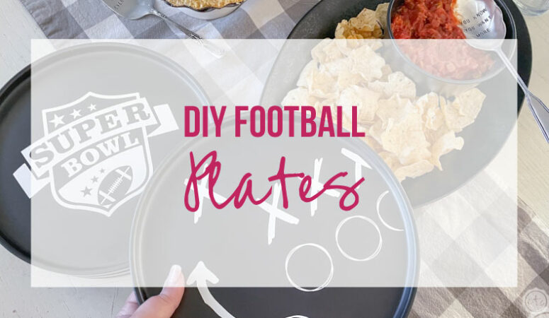 DIY Football Plates for your next Tailgate Party